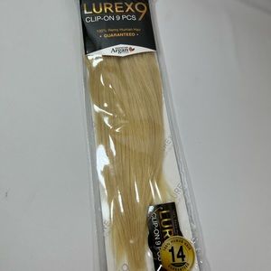 Lurex9 Human Hair Clip in Extentions 14”